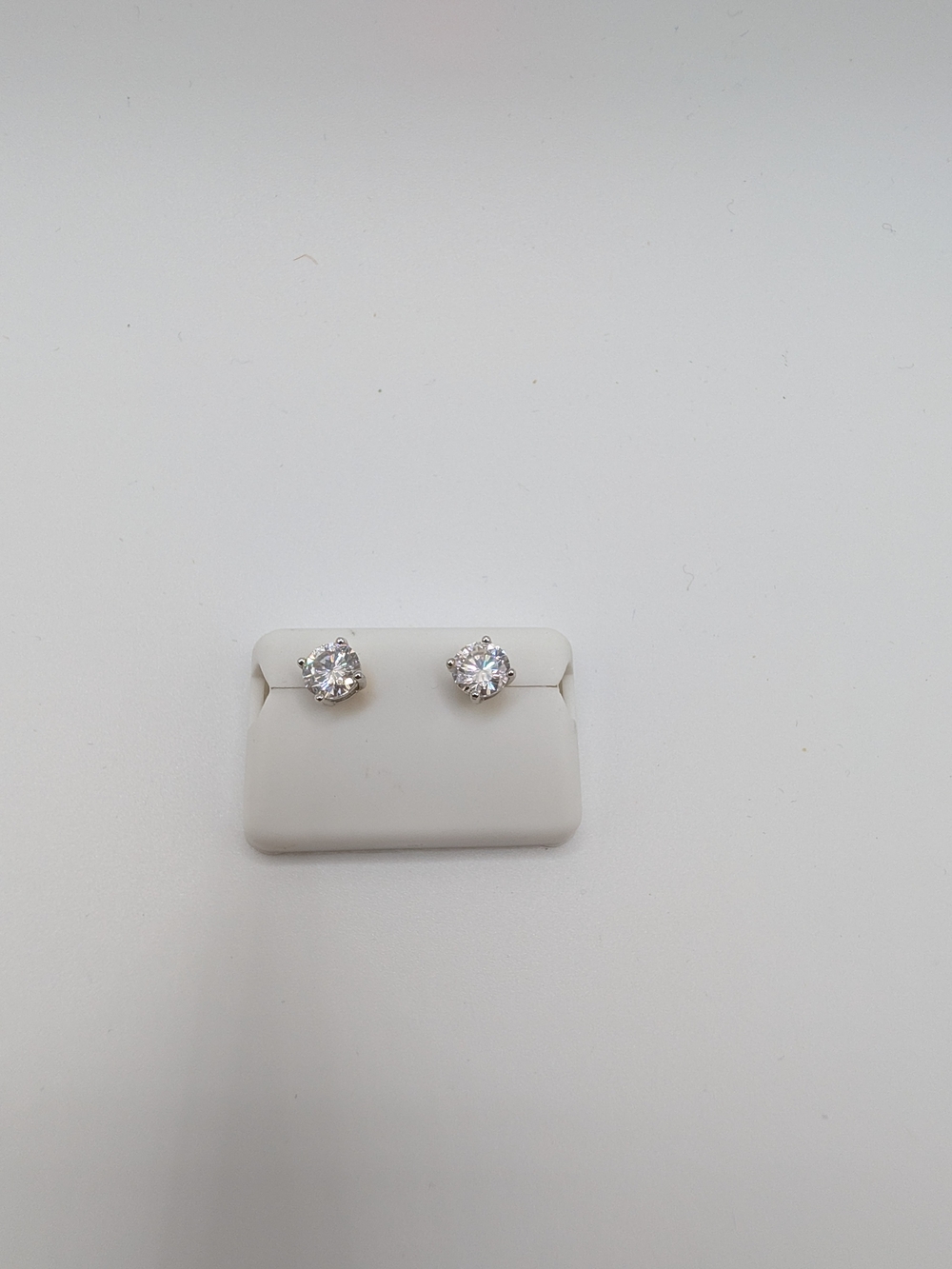 Classic Clear Crystal Stud Earrings - Women Jewelry
